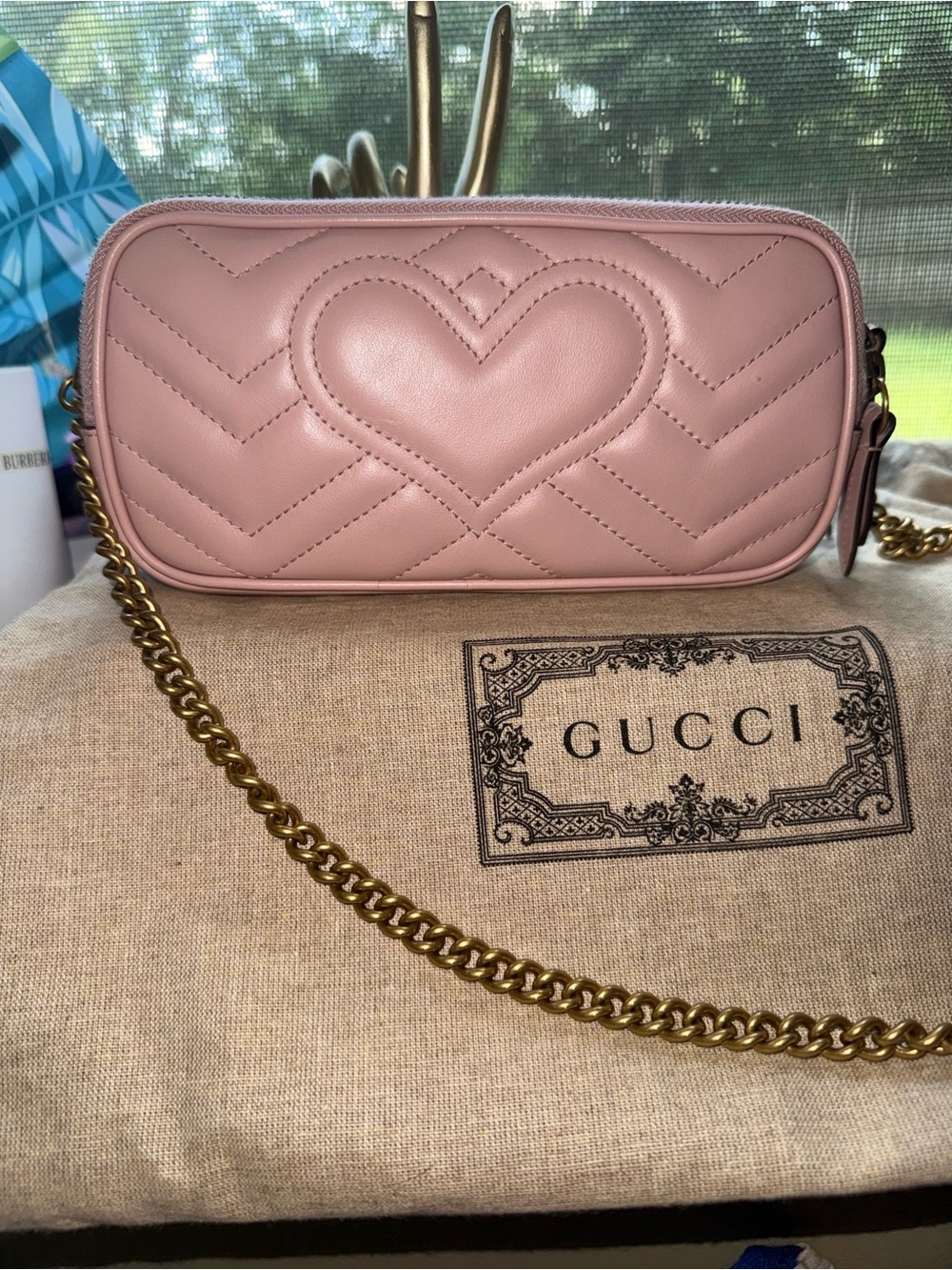 💯 🩷 Gucci GG Triple Zip Mini Marmont - Picture 7 of 14